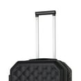 3pc Craft Lightweight Hardside Carry On Luggage Set, Ebony Black