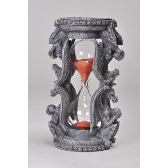 Dragon Sand Timer Statue with Orange Sand #8399 by Pacific Trading