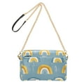 thumbnail image 2 of FORMRS Women Crossbody Purse with Chain Strap Vegan Leather Shoulder Handbag, Light Blue Rainbow, 2 of 7
