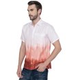 thumbnail image 4 of LA LEELA Men's Hawaiian Shirt Fashion Button Down Short Sleeves Holidays Aloha Party Casual Tops Summer Beaches Shirts for Men XXL Red Tie Dye, 4 of 6