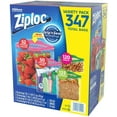 thumbnail image 3 of Ziploc Gallon, Quart, Snack & Sandwich Bags (Variety 347 Bags), 3 of 5