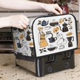 thumbnail image 2 of Toaster Cover For 2 Or 4 Slice, Two Or Four Slice Toaster Hood Dust-Proof Cover For Home Kitchen Washable Small Appliance Drip Coffee Maker Pattern, 2 of 5