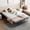 75"×54", variant on Folding Bed with 5" Memory Mattress, 75"x46" Double Portable Bed for Adults, Roll Away Foldable Beds on Wheels for Guest,Bed Side Pockets,Hideaway,Save Space