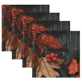 thumbnail image 5 of Qxltty Fallen Leaves Napkins 20×20in Perfect for Parties Dinners Weddings Cocktail Housewarming Cloth Napkins Set of 6, 5 of 8