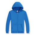 thumbnail image 2 of WEAIXIMIUNG Maternity Shirts Summer Cute Solid Color Pure Lined Hoodie with Zipper Pullover Sweatshirt, 2 of 3
