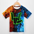 thumbnail image 4 of Share The Love T Shirts, 3D Print Short Sleeve for Boys Girls, Casual Graphic Tee Tops, 4 of 10