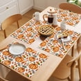 thumbnail image 5 of Thanksgiving Orange Pumpkin Placemats Set of 12, Fall Mushroom Leaf Non-Slip Place Mats Washable Table Mats for Kitchen Dining Table Decorations Indoor/Outdoor, 5 of 9