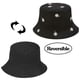 thumbnail image 3 of XYIYI Lindo sombrero de cubo para playa, sombreros de pescador para mujer, reversible de doble cara, 3 of 5