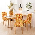 thumbnail image 6 of Dining Chair Covers Autumn Maples Leaves Chair Covers for Dining Room 6 Pack Spandex Stretch Farmhouse Dining Chair Covers Removable Washable Chair Protector for Kitchen,Wedding,Hotels, 6 of 6
