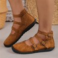 thumbnail image 4 of Willtoo Womens Ankle Strap Flat Shoes Casual Round Toe Walking Shoes with Metal Buckles Comfortable Non Slip Mary Janes, 4 of 5