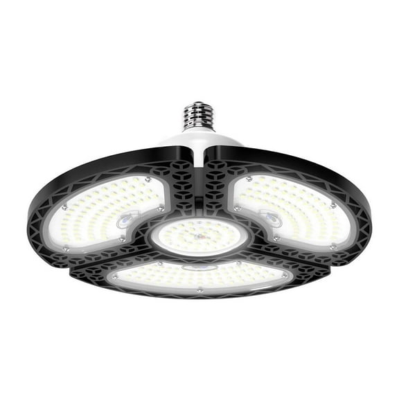 LED Garage Lights, 80W Deformable LED Garage Ceiling Lights 18000 Lumens Led Shop Lights for Garage, Garage Lights with 3 Adjustable Panels