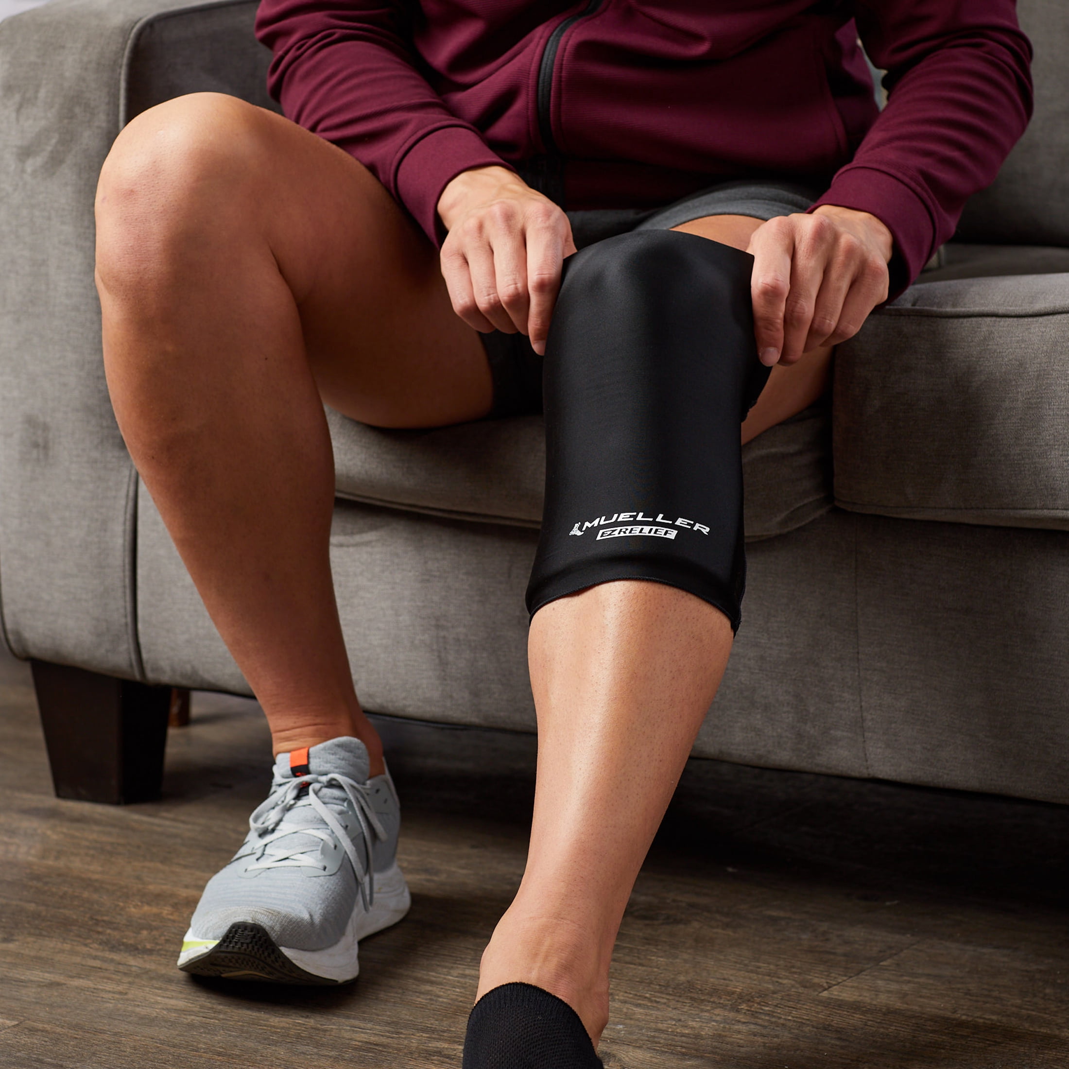 (2 pack) Mueller® EZ Relief™ Compression Sleeve, Slip On, Unisex, Large