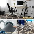 thumbnail image 6 of Office Chair Mat for Hardwood & Tile Floor,Modern Chocolate Geometric 36"x48" Computer Chair Mat for Rolling Chairs Carpet,Under Desk Non Slip Gaming Rug,Low-Pile Rubber Backing Large Protector Mat, 6 of 6