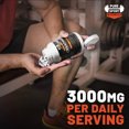 thumbnail image 3 of Creatine Monohydrate Capsules – 200 Count | 100% Pure Creatine Pills for Muscle Growth, Strength & Performance | 3000mg High Absorption Formula | 50-Day Supply | Made in Canada, 3 of 4