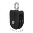 thumbnail image 2 of 2pcs Cable Pulley Swivel Pulley Wire Rope Crane Pulley Block 70mm Lift Load Bearing Pulley, 2 of 7
