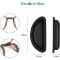 thumbnail image 4 of Air Bag Nosepads Adhesive Eyeglass Nose Pads Anti-Slip Nose Pads Comfortable Air Chamber Nose Pads 3.5 mm/ 0.14 inch Thickness for Full Frame Eyeglasses Sunglasses (20 Pairs Black), 4 of 7