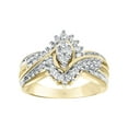 thumbnail image 2 of 1/2 Carat T.W. Diamond "Shimmering" Women's Engagement Ring in 10k Yellow Gold by Keepsake, 2 of 6