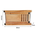 thumbnail image 2 of Guitar Foot Rest Footrest Foldable Wood Footstool Foot Stool Adjustable Height For Acoustic Classic Banmo, 2 of 4