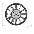 thumbnail image 4 of Monarch Specialties I 9093 - Clocks, 18" Round, Wall Clock, Antique Black, Transitional, 4 of 4