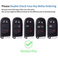 thumbnail image 2 of Key Fob Cover Compatible with Jeep Grand Cherokee Renegade Chrysler 200 300 Dodge RAM Durango Challenger 5 Button TPU Keychain Case Holder Protector,A(white), 2 of 3