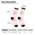 thumbnail image 5 of Yiaed Pink Marble Print Great elasticity Crew Socks Sports socks for Men and Women, 5 of 5