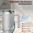 thumbnail image 3 of Hydroclear Stainless Steel 40 oz Tumbler with Handle (Gray), 3 of 6