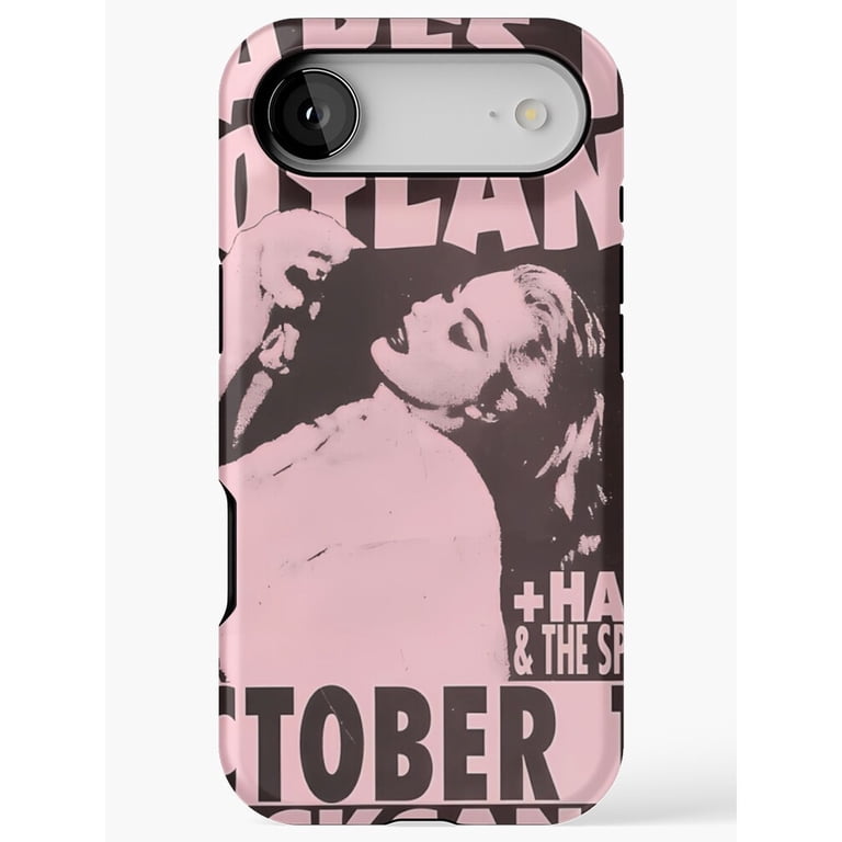 Pink and Black Female Singer Portrait Tough Case for Apple iPhone ...