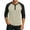 Beige@GC@, variant on CONZONE Mens T-Shirts Long Sleeve T Shirts for Men Casual Crew Neck Patchwork Color Lightweight Tees Soft Cozy Half Buttons Tops