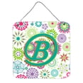 thumbnail image 2 of Carolines Treasures CJ2011-YDS66 Letter Y Flowers Pink Teal Green Initial Wall or Door Hanging Prints 6HX6W multicolor, 2 of 7
