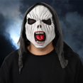 thumbnail image 4 of Face Cover Con Black Turban Halloween Props Demon Face Covering Para Halloween Carnival Masquerade Noticed HA046568-01, 4 of 6