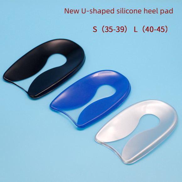 Almohadilla de gel para el talón Almohadilla de medio código para el talón Almohadilla para el talón en forma de U Almohadilla para el talón