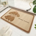 thumbnail image 4 of Alfombra absorbente de baño para patrón de cachorro puerta de baño resistente a la herencia, 4 of 11