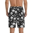 thumbnail image 2 of Mens Pajama Pants - White Halloween Pumpkin Bat Sleep Shorts Mens Pajama Shorts, Comfy Pj Pants for Mens Lounge Shorts, 2 of 5