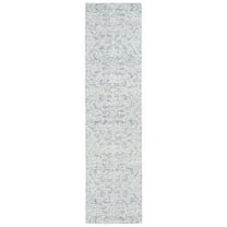 SAFAVIEH Ebony Aditi Floral Runner Rug, Light Blue/Ivory, 2'3" x 9'
