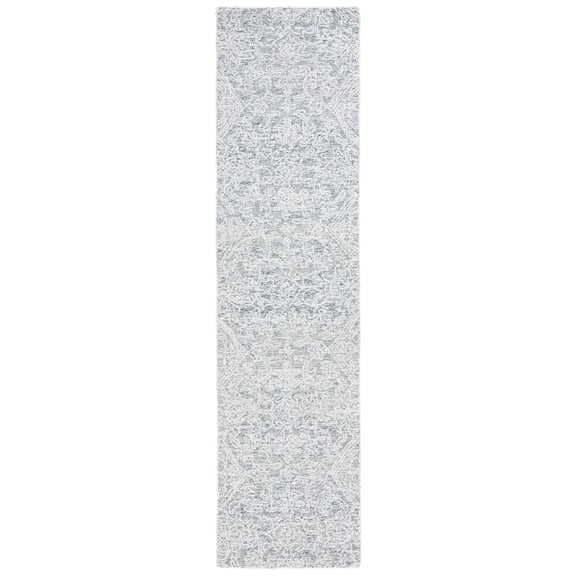 SAFAVIEH Ebony Aditi Floral Runner Rug, Light Blue/Ivory, 2'3" x 9'