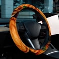 thumbnail image 6 of Thanksgiving Pumpkin Pie 14.5 Inch Printing PVC Leather Car Wheel Cover Auto Accessories, 6 of 6
