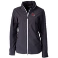 thumbnail image 2 of Women's Cutter & Buck  Graphite Kansas City Chiefs Helmet Logo Vapor Water Repellent Stretch Full-Zip Rain Jacket, 2 of 3