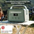 thumbnail image 3 of Yoshino K6SP11 9-Port Solid-State Solar Generator 602Wh, 660W with 1-Piece Solar Panel (100W) Emergency Power, Pure Sine Wave, Smart App Connect, 3 of 12