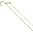 thumbnail image 2 of Avariah Diamonds 14K Yellow Gold Adjustable 1.2mm Sparkle Singapore Chain - 22"- Made In Italy, 2 of 8