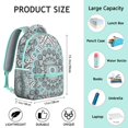 thumbnail image 2 of Vintage Tribal Style Multifunctional Backpack, Breathable Foam Padding and Double Reinforced Stitching, Rustic Folk Style School Bag for Student, Ideal for Outdoor Activities and Daily Commuting, 2 of 6
