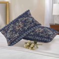 thumbnail image 2 of Lumbar Pillow Covers 20x12 Inch Set of 2, Navy Blue Boho Waterproof Outdoor Pillow Covers, Abstract Art Ethnic Vintage Geometric Decorative Cushion Pillowcases for Couch, Sofa, Bed, Garden, Patio, 2 of 9