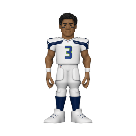 NFL Funko Gold Russel Wilson Vinyl Figure (White Uniform, Chase Version)