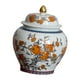 thumbnail image 5 of Jarrón de porcelana con forma de jengibre, florero decorativo de cerámica, adorno central M, 5 of 9