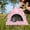 Pink #3, variant on Pet Tent for Cats and Dogs - Indoor Outdoor Enclosed Cave Bed with Reversible Cooling Mat, Warm Covered House for Small Pets, 36x36x28cm