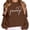 Brown, variant on Grammy Crewneck Sweatshirt for Women 2026 Trendy Casual Grandma Graphic Sweatshirts Womens Pullover Top