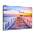 thumbnail image 2 of Orange Blue & Pink Beach Peomenade At Sunset Canvas Poster Bedroom Decor Sports Landscape Office Room Decor Gift,Frame-style,08x12inch(20x30cm), 2 of 8