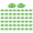Transparent Green, variant on SDFGTstore 50pack Colorful Transparents Plastic Golf Ball Markers For Course Visibility