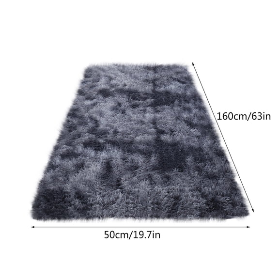 Rkxzt Tie-Dyed Carpet Soft Modern Area Rug Super Soft Suede Polyester Non-Slip Floor Mat for Living Room Bedroom Home Textiles|Cloth,Dark Gray