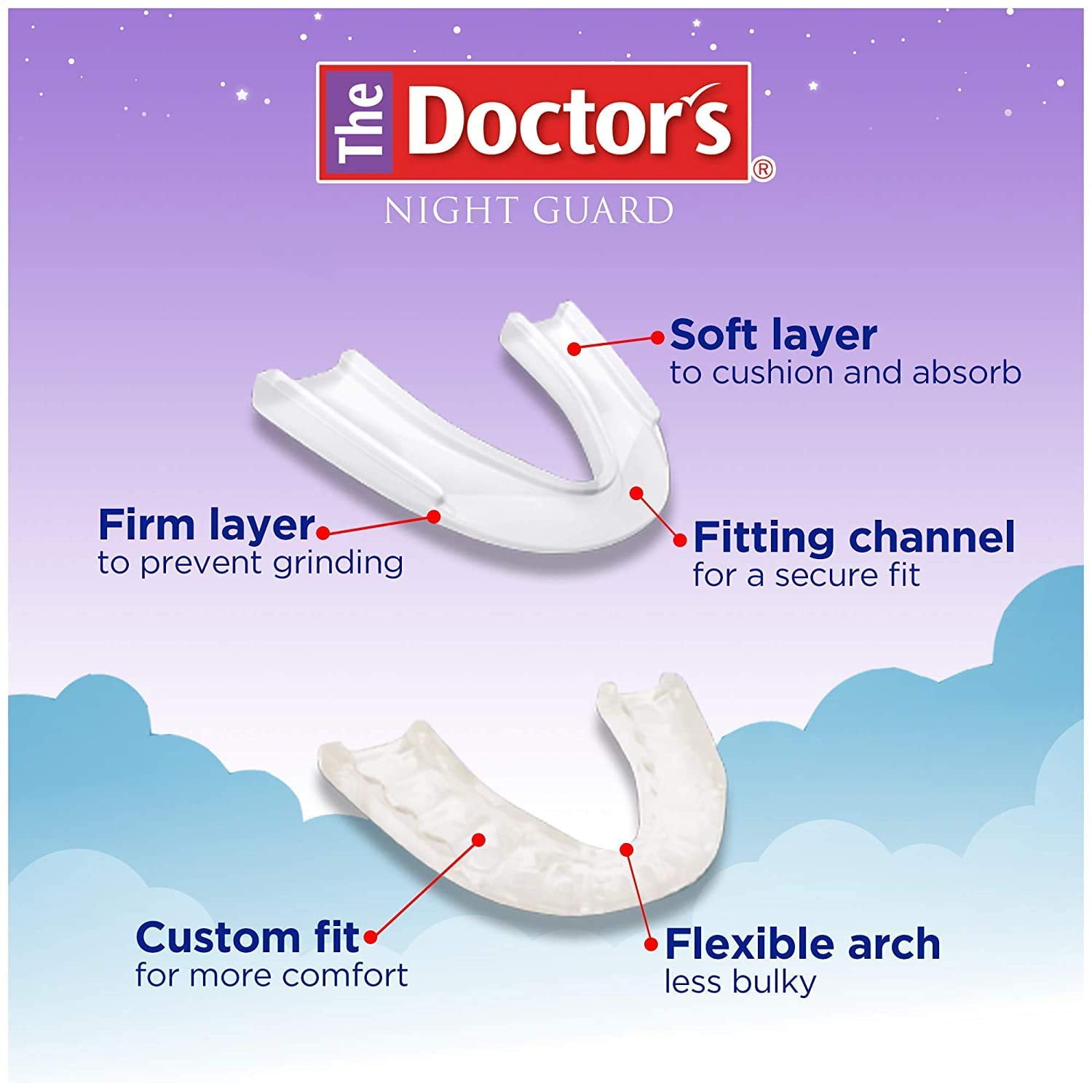 "The Doctors NightGuard Advanced Comfort Dental Protector for Teeth Grinding, by Doctors"