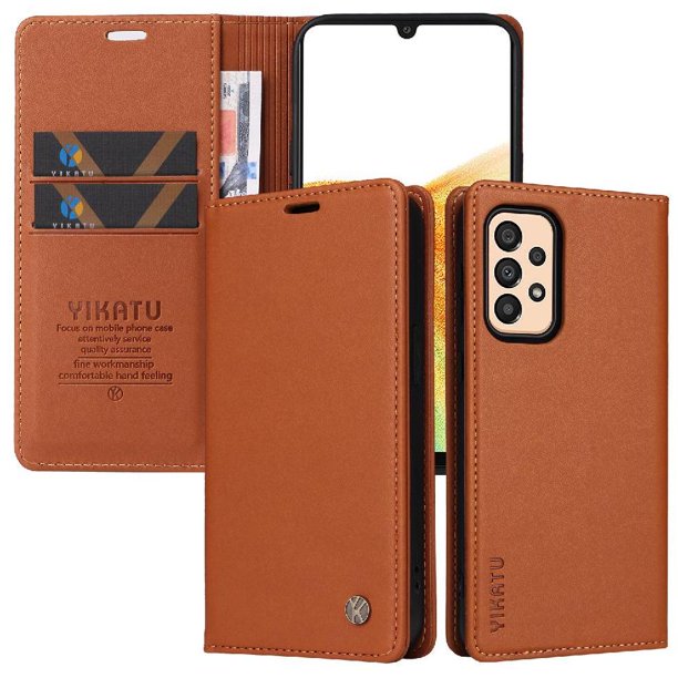 Funda para Samsung Galaxy A33 5G Estuche de Cuero PU Tipo Cartera con Ranuras para Tarjetas y Cierre Magnético